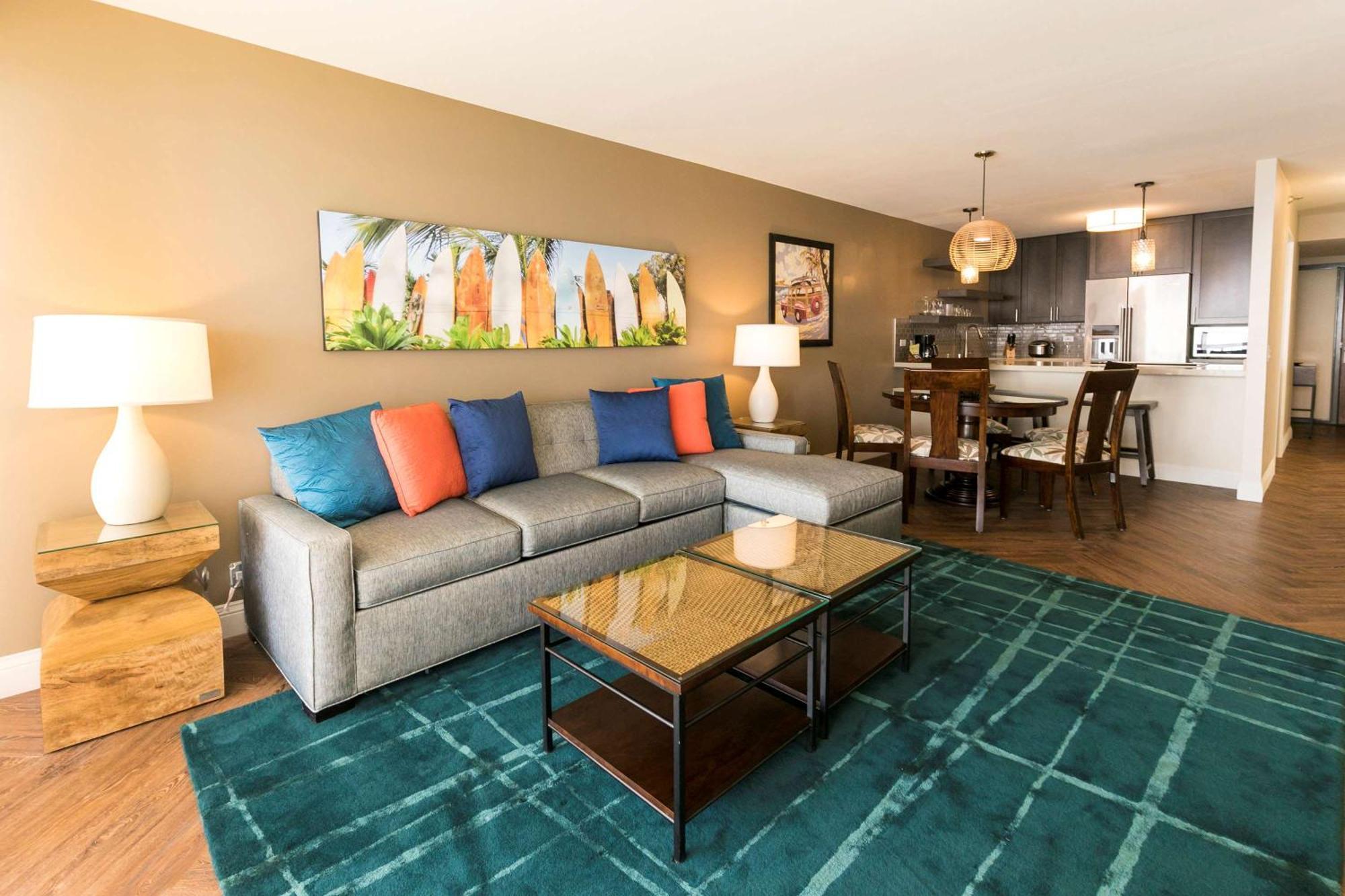 Aston Waikiki Beach Tower Honolulu Eksteriør bilde Living room